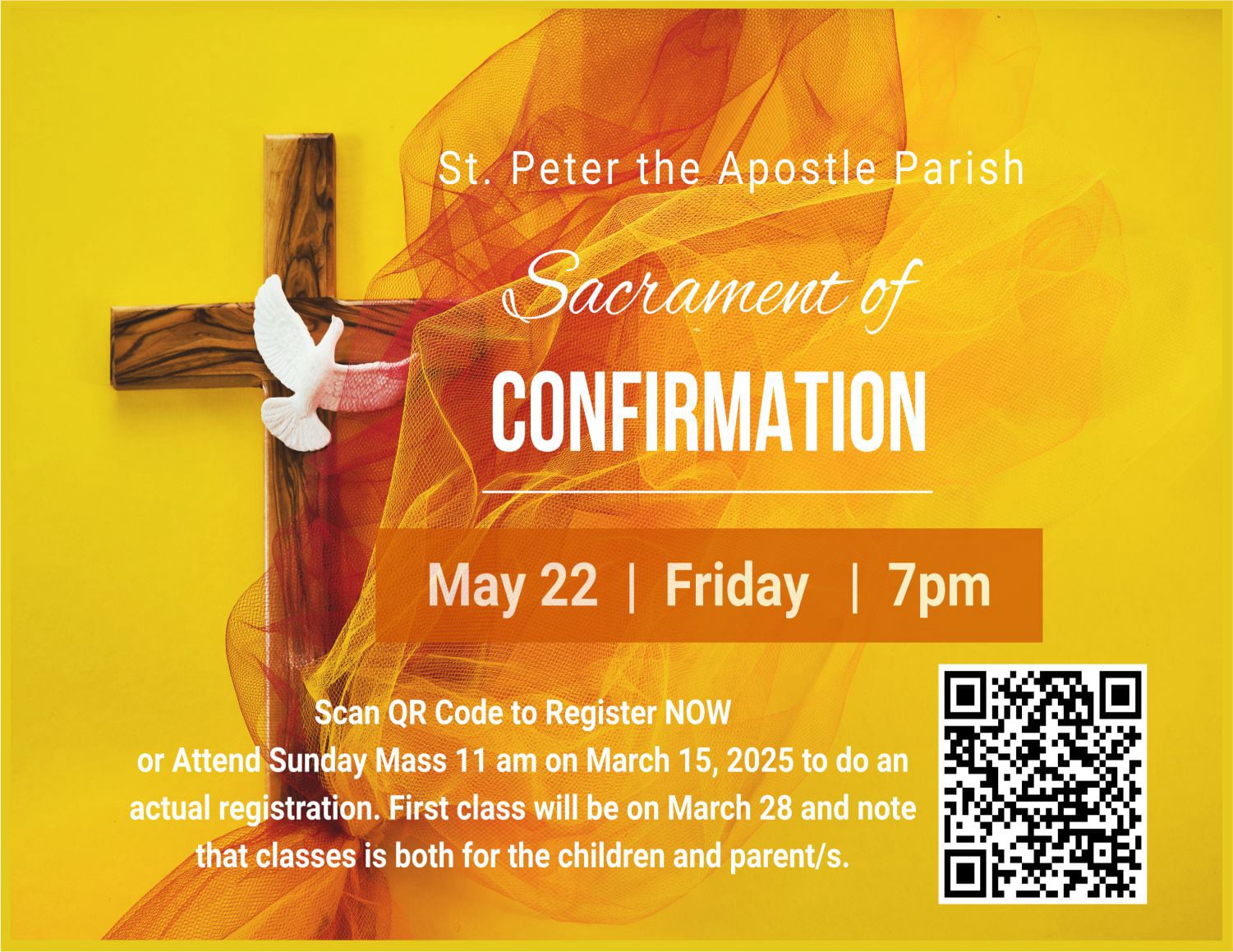sacrament of confirmation registration