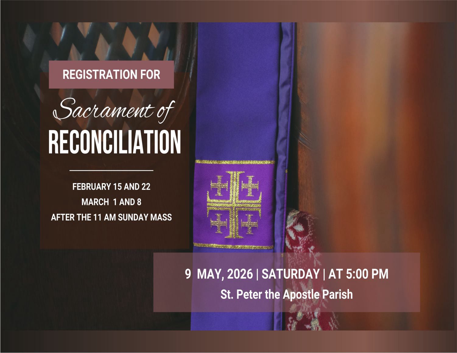 Reconciliation Registration